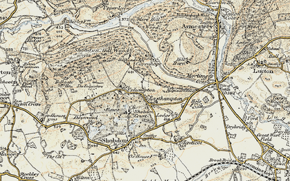 Old map of Easthampton in 1900-1903