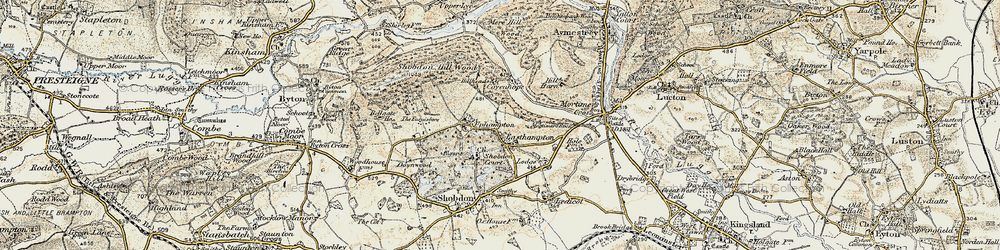 Old map of Easthampton in 1900-1903