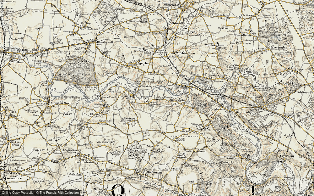Old Map of Easthaugh, 1901-1902 in 1901-1902