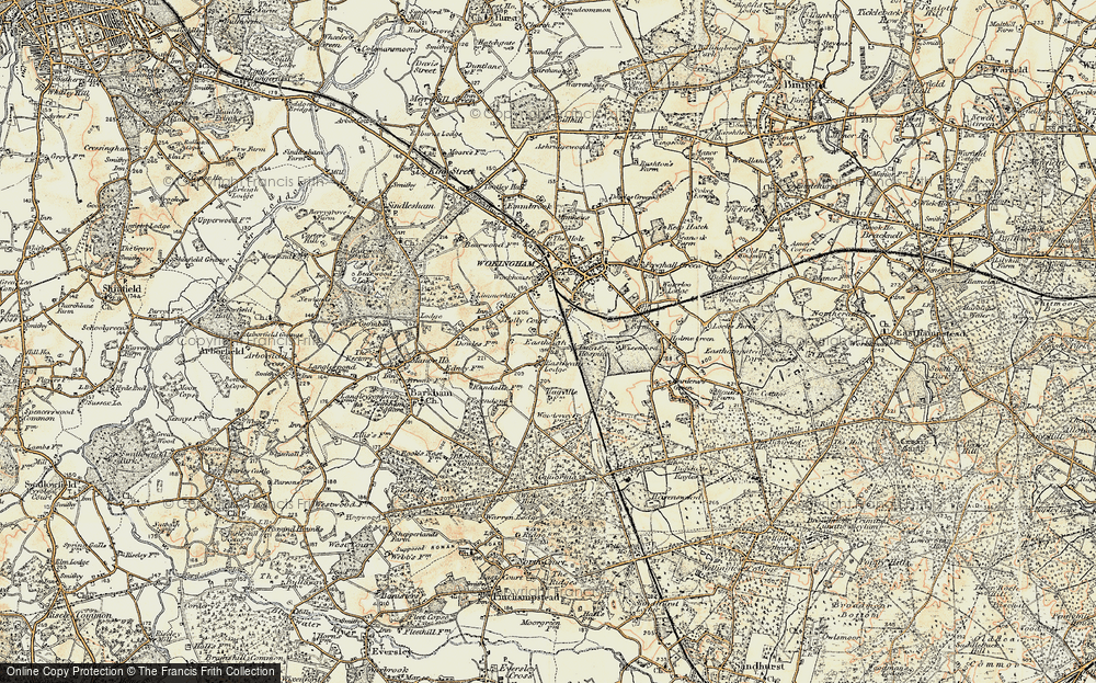 Old Map of Eastheath, 1897-1909 in 1897-1909