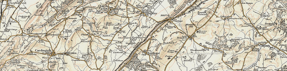 Old map of Easthopewood in 1902