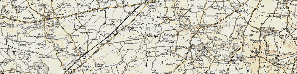 Old map of Easthorpe in 1898-1899