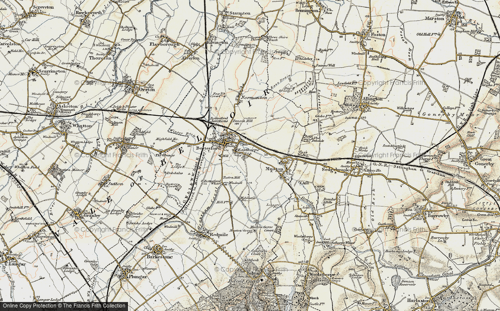 Old Map of Easthorpe, 1902-1903 in 1902-1903