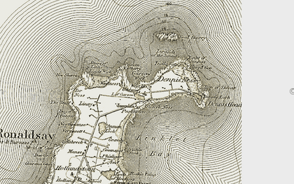 Old map of Bewan in 1912