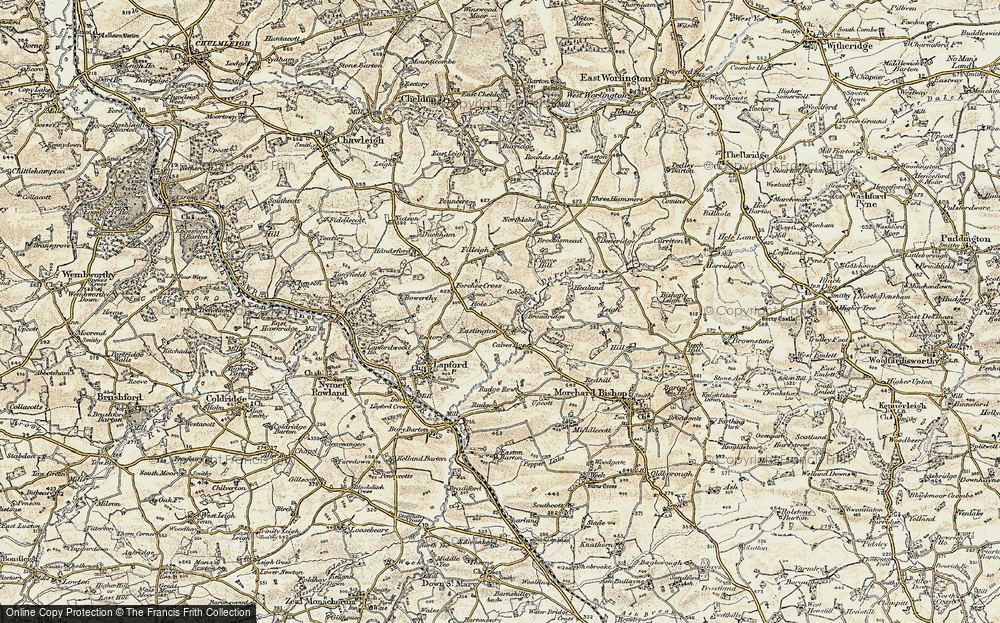Old Map of Eastington, 1899-1900 in 1899-1900