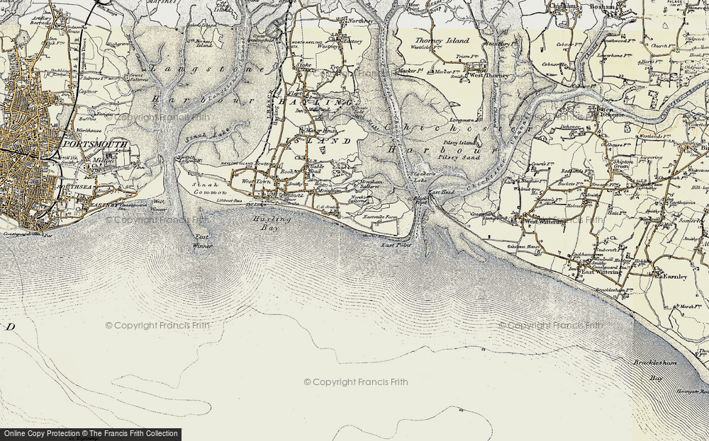 Old Map of Eastoke, 1897-1899 in 1897-1899