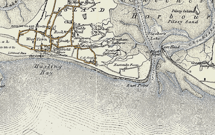 Old map of Eastoke in 1897-1899