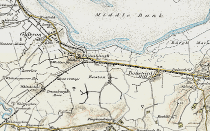 Old map of Easton in 1901-1904