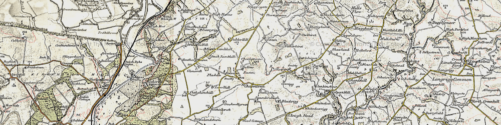 Old map of Baileytown in 1901-1904