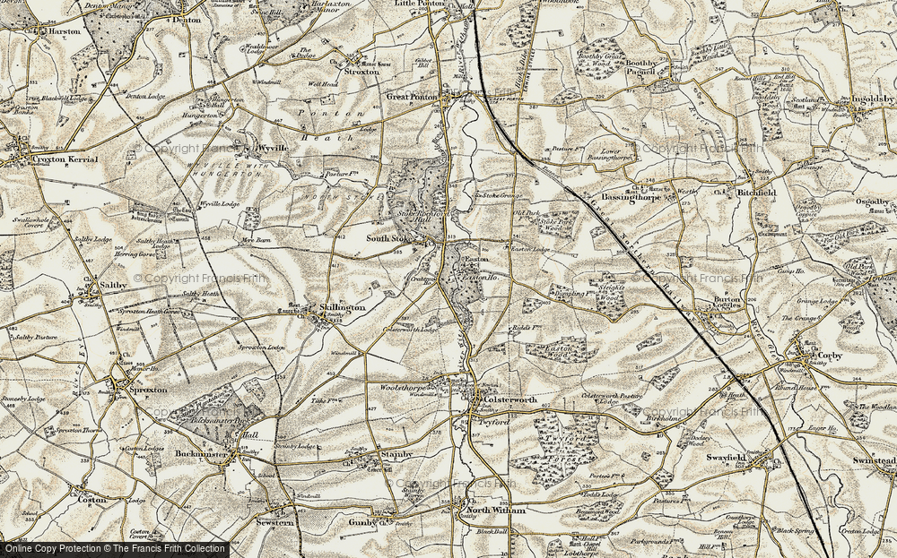 Old Map of Easton, 1902-1903 in 1902-1903