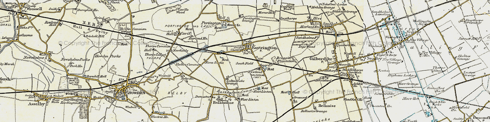 Old map of Balkholme Common in 1903