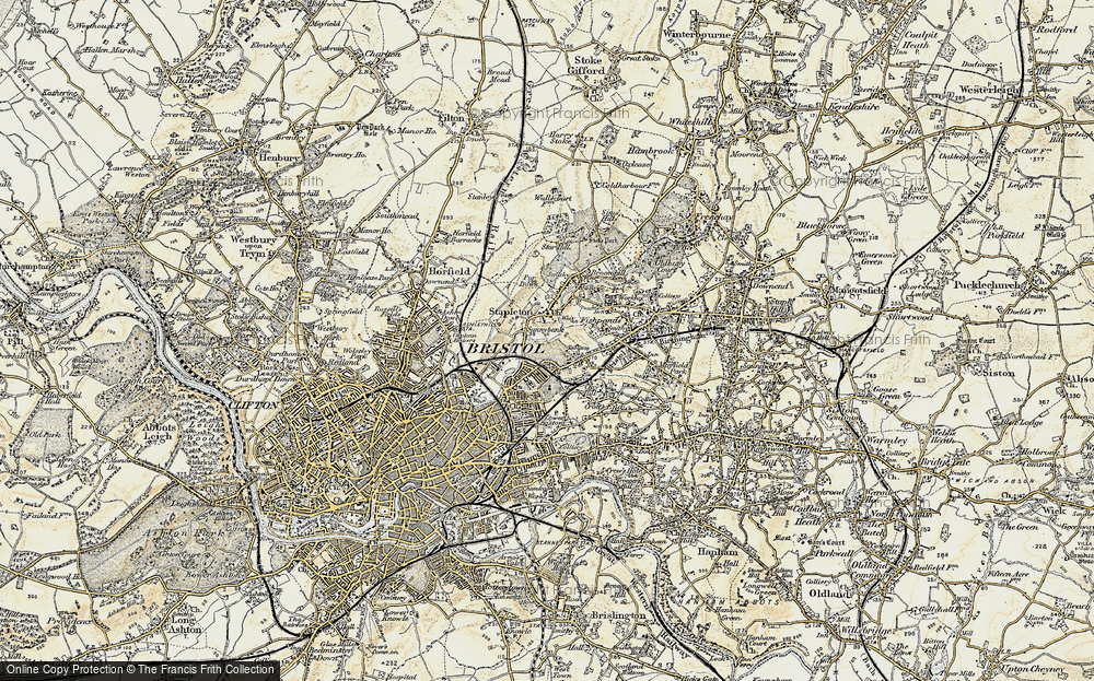 Old Map of Eastville, 1899 in 1899