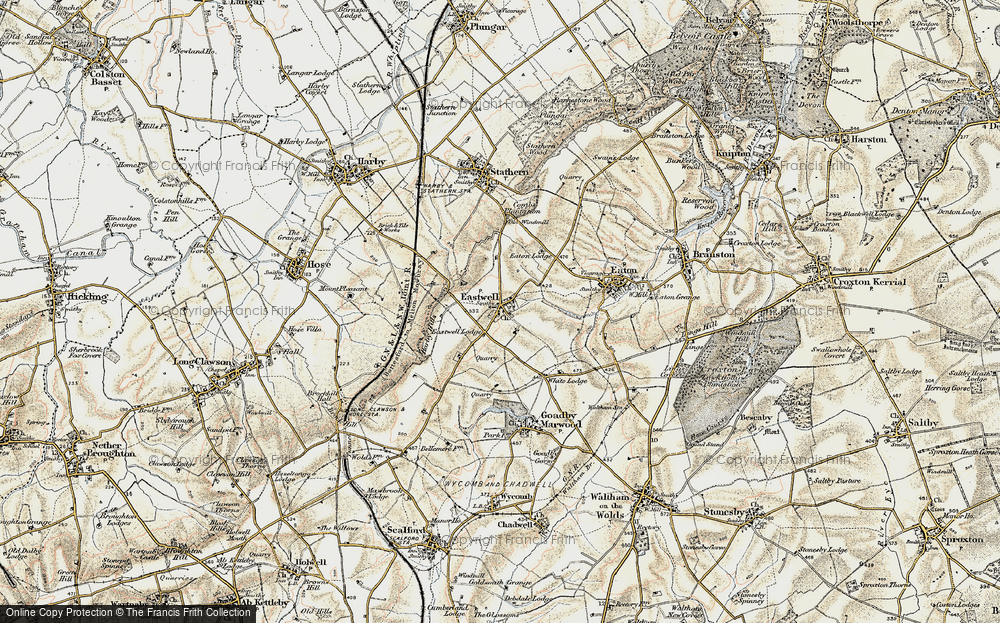 Old Map of Eastwell, 1902-1903 in 1902-1903