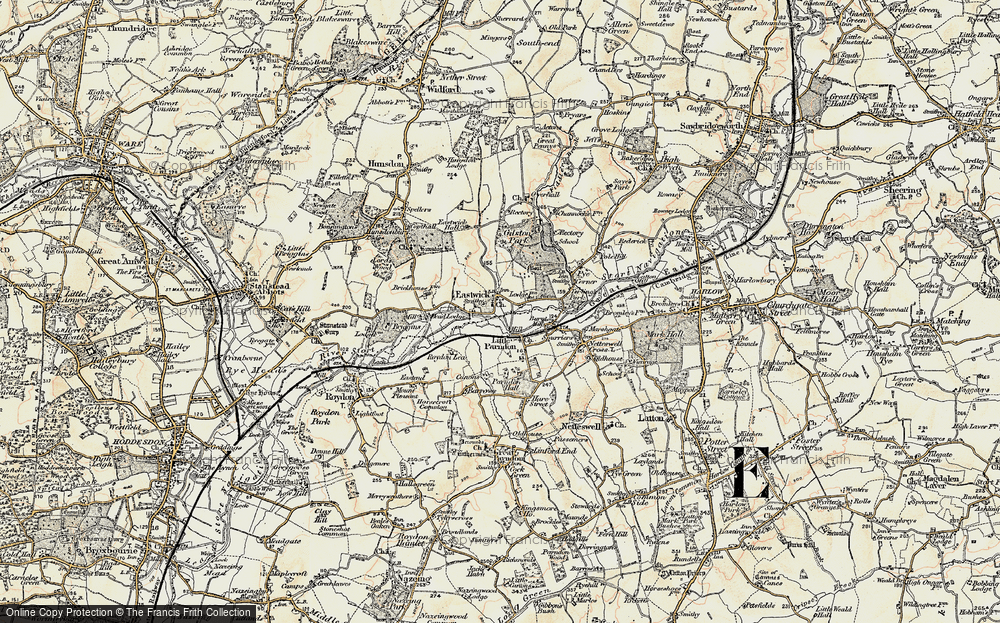 Old Map of Eastwick, 1898 in 1898