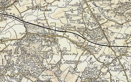 Old map of Eastwood in 1899-1901