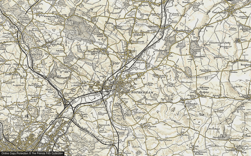 Old Map of Eastwood, 1903 in 1903