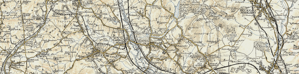 Old map of Eastwood Hall in 1902