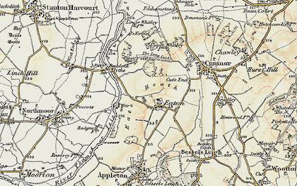 Old map of Eaton in 1897-1899