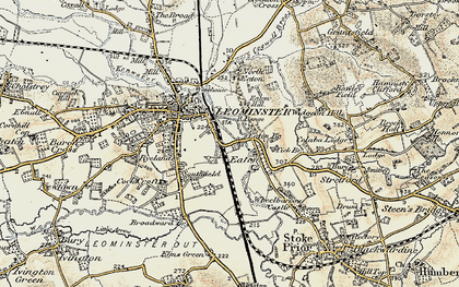 Old map of Broadward Br in 1900-1902