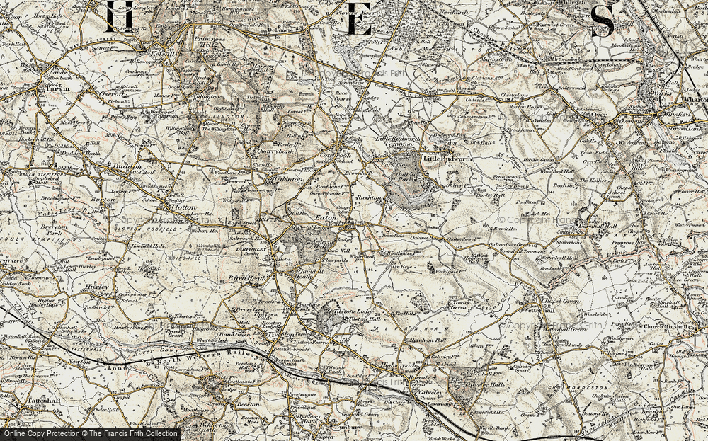 Old Map of Historic Map covering Brownhill in 1902-1903