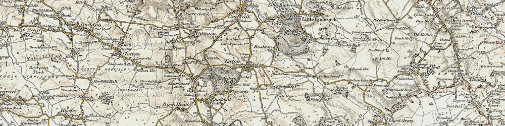 Old map of Brownhill in 1902-1903