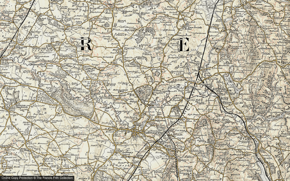 Old Map of Eaton, 1902-1903 in 1902-1903