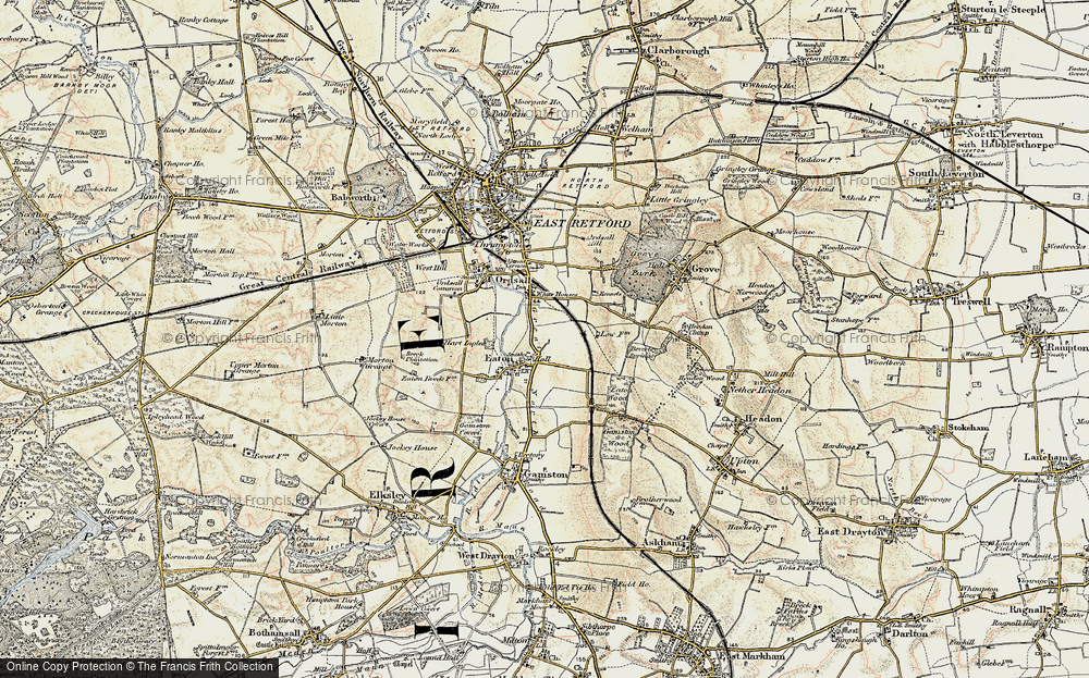 Old Map of Eaton, 1902-1903 in 1902-1903