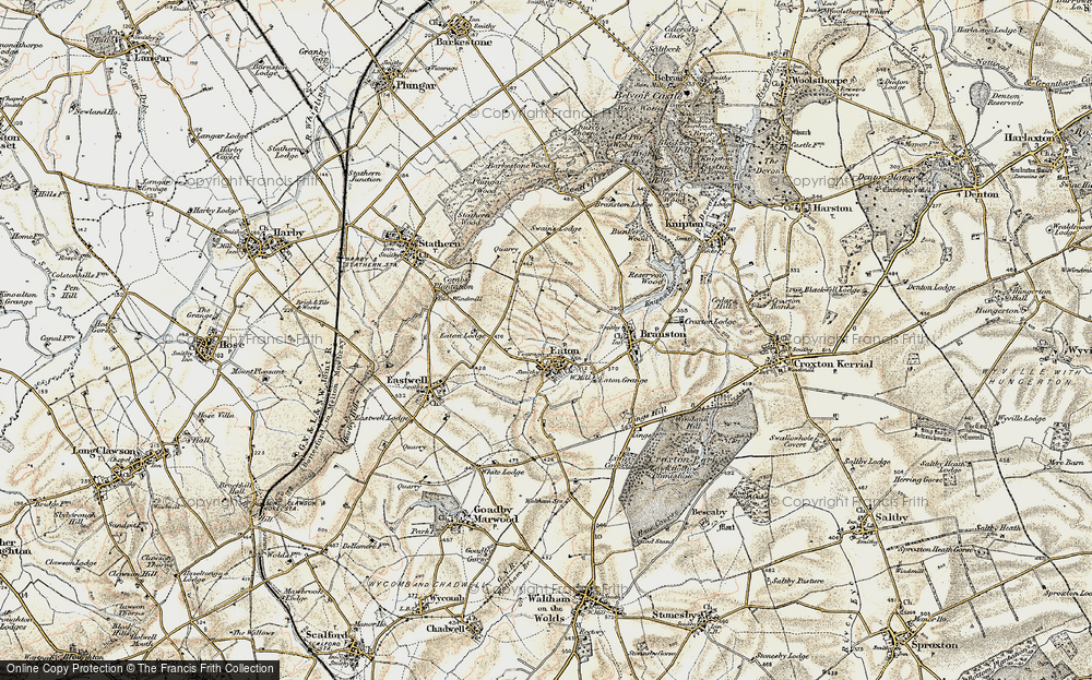 Old Map of Eaton, 1902-1903 in 1902-1903