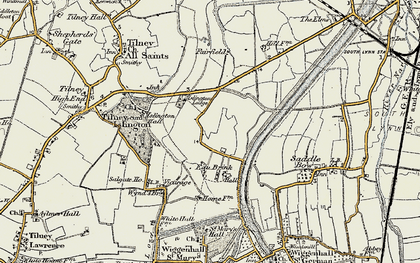 Old map of Eau Brink in 1901-1902