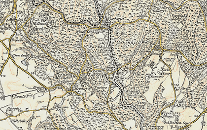 Old map of Eaves, The in 1899-1900