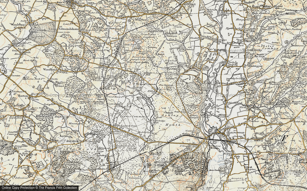Old Map of Ebblake, 1897-1909 in 1897-1909