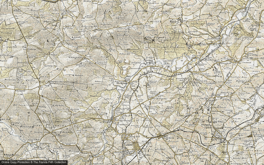 Old Map of Ebchester, 1901-1904 in 1901-1904