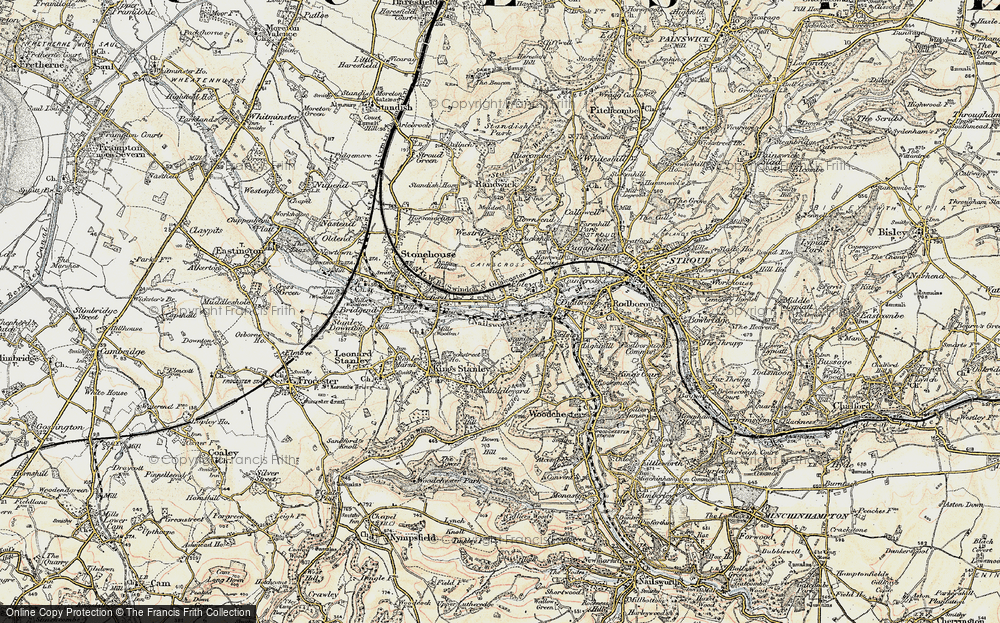 Old Map of Ebley, 1898-1900 in 1898-1900