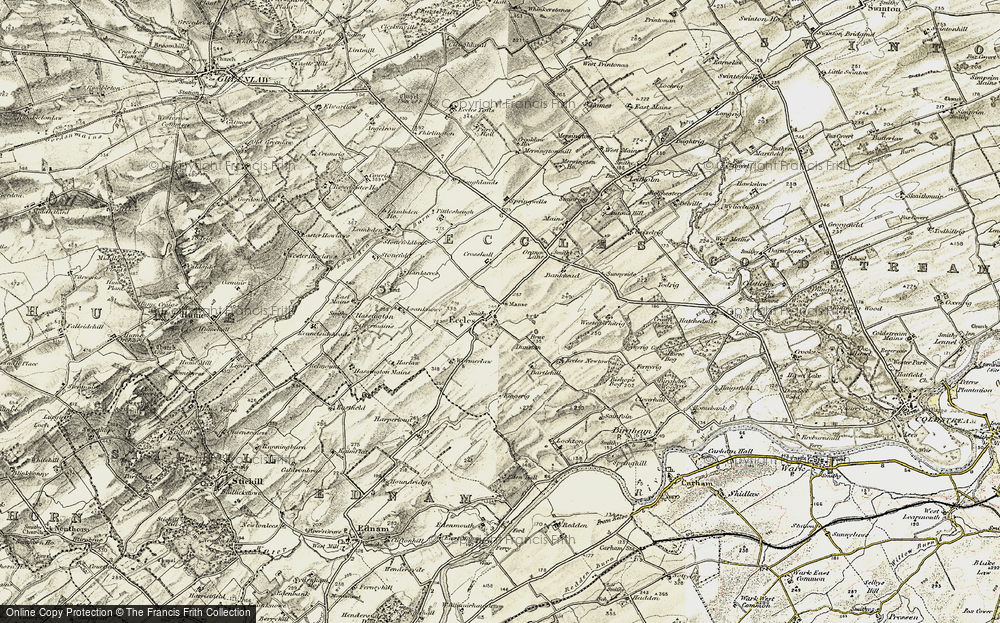 Old Map of Historic Map covering Brae Dunstan in 1901-1904