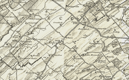 Old map of Bartlehill in 1901-1904