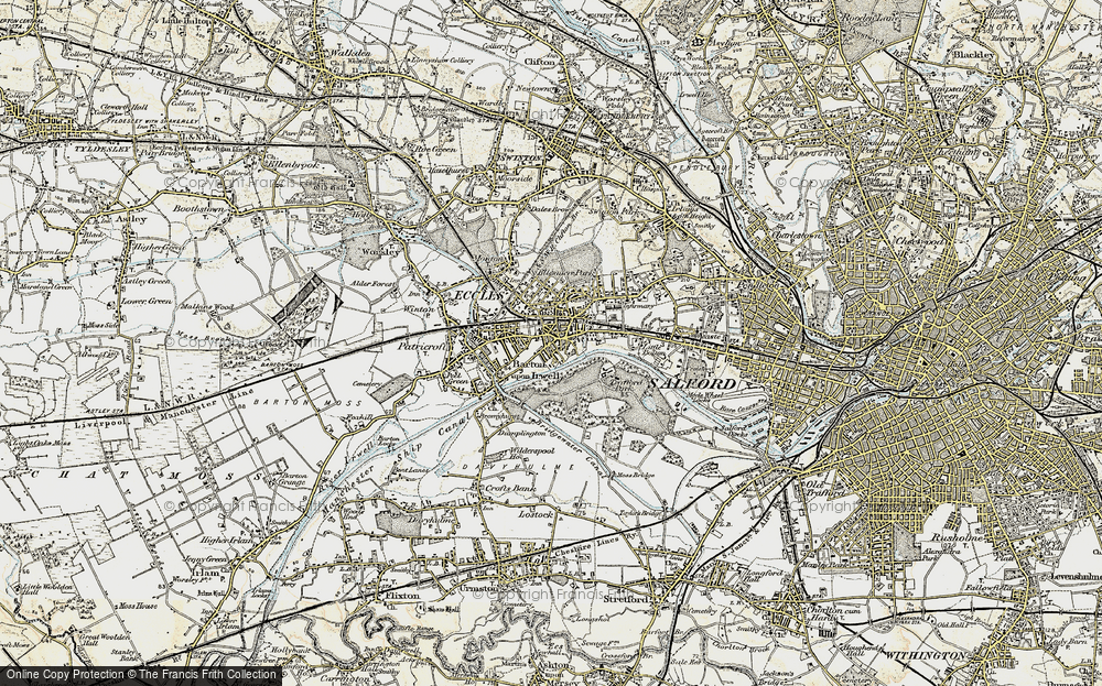 Old Map of Eccles, 1903 in 1903