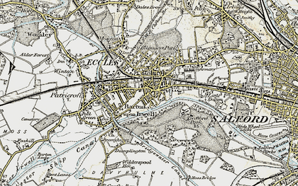 Old map of Eccles in 1903