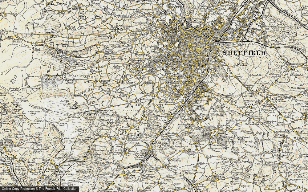 Old Map of Ecclesall, 1902-1903 in 1902-1903