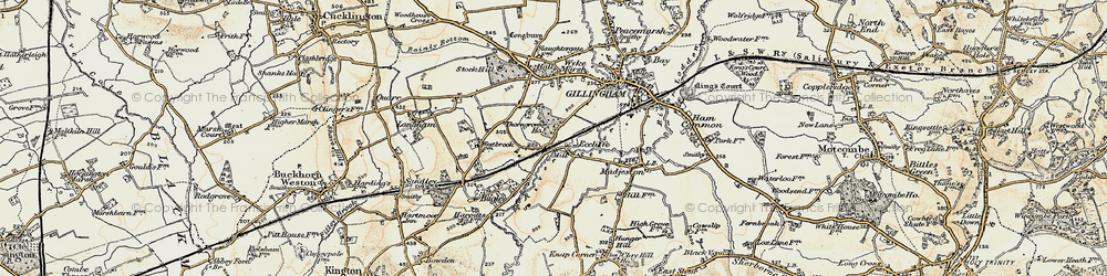 Old map of Eccliffe in 1897-1909