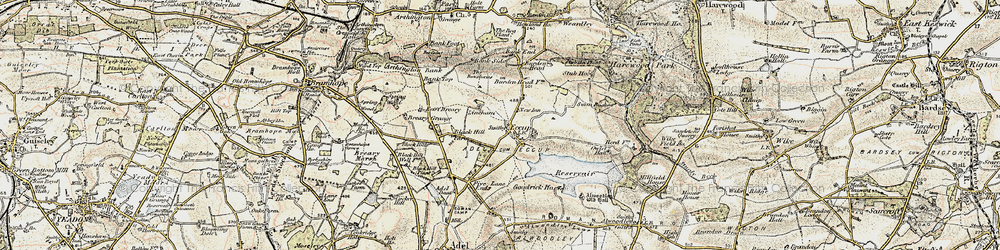Old map of Bank End in 1903-1904