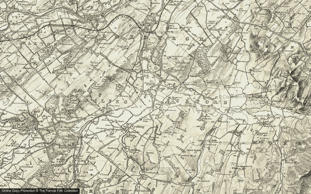 Old Map of Eckford, 1901-1904 in 1901-1904