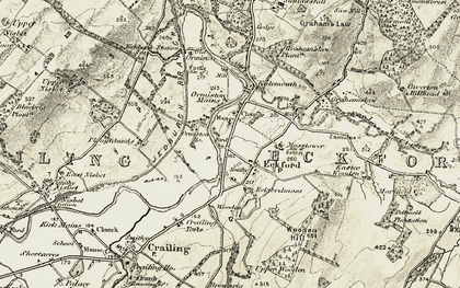 Old map of Eckford in 1901-1904