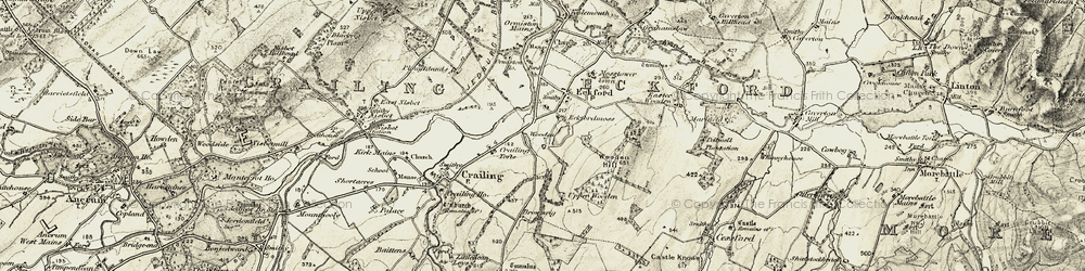 Old map of Wooden Loch in 1901-1904