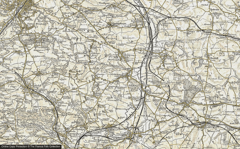 Old Map of Eckington, 1902-1903 in 1902-1903