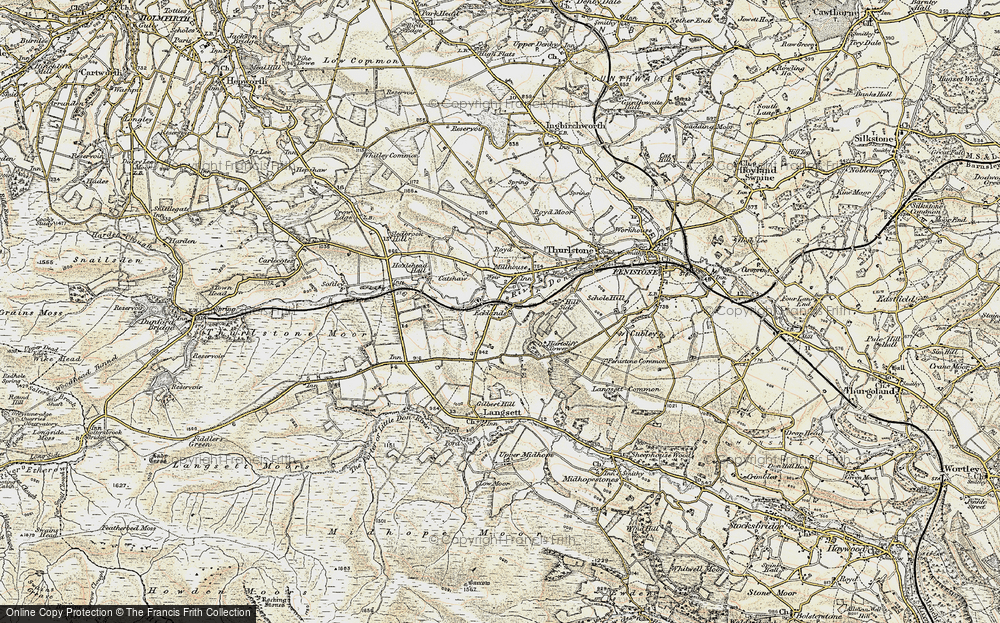 Old Map of Ecklands, 1903 in 1903
