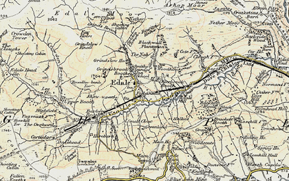 Old map of Edale in 1902-1903