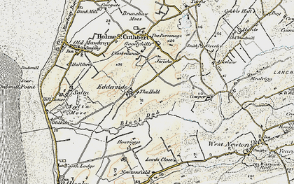 Old map of Black Dub in 1901-1904