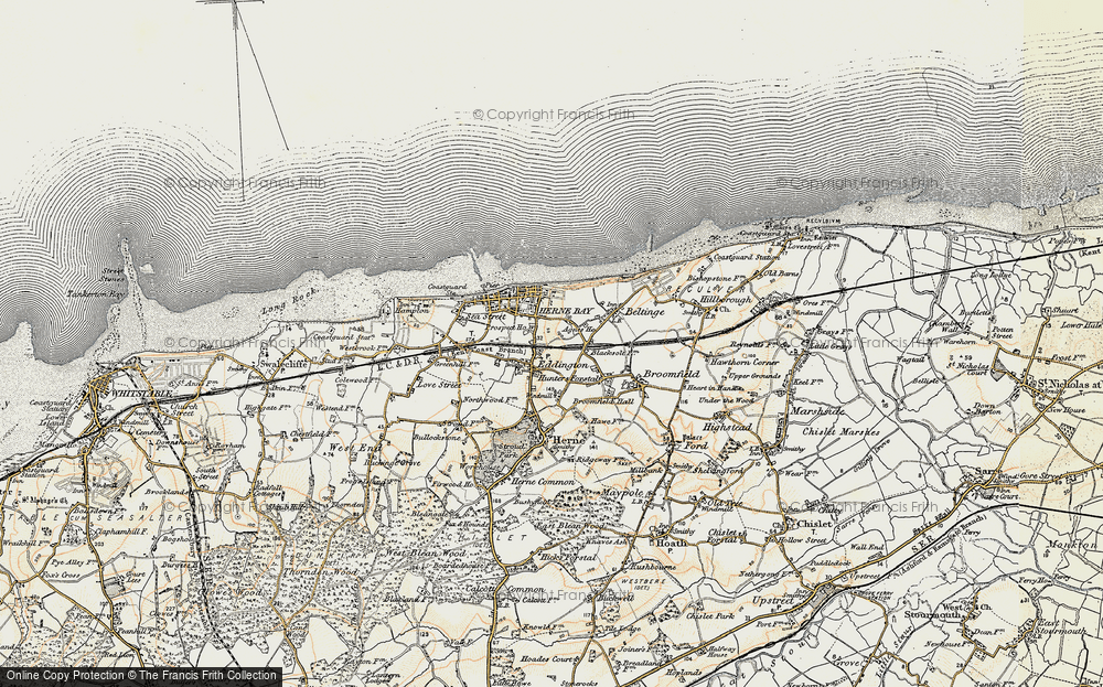 Old Map of Eddington, 1898-1899 in 1898-1899