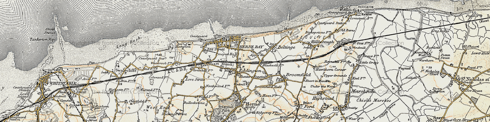Old map of Eddington in 1898-1899
