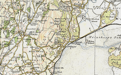 Old map of Blawith Point in 1903-1904